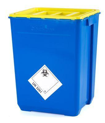 Kontejner na kontaminovaný odpad 50 l modrý