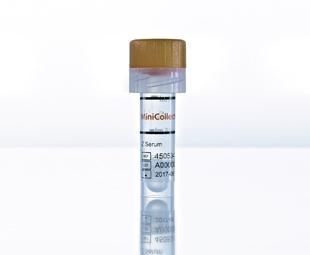 MiniCollect® Mikrozkumavka 0,5/0,8 ml Z serum/gel, zlatavé víčko