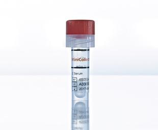 MiniCollect® Mikrozkumavka 0,5/1 ml Z sérum, červené víčko
